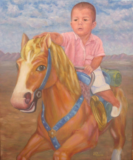 El caballero Joel Oil Canvas Portrait