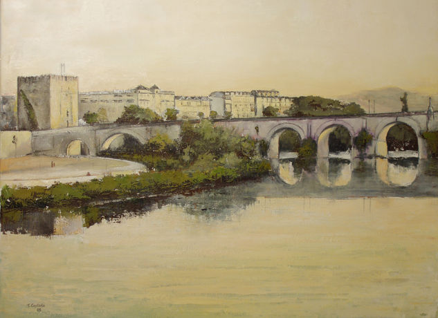 Córdoba- Puente romano Óleo Lienzo Paisaje