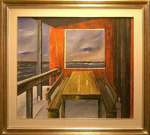 " Terraza al Mar " Oil Canvas Others