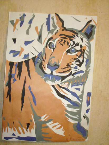 tigre2º Papel Animales