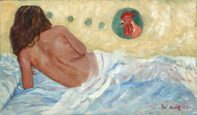 EL DESPERTADOR Oil Canvas Nude Paintings