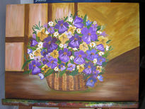 Canasta de pansies