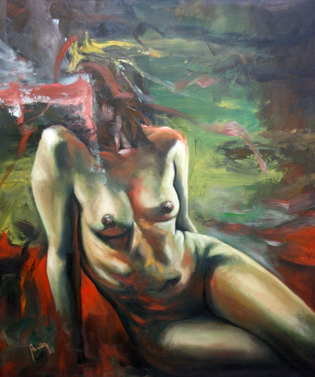 Estudio Mujer 2 Oil Canvas Nude Paintings