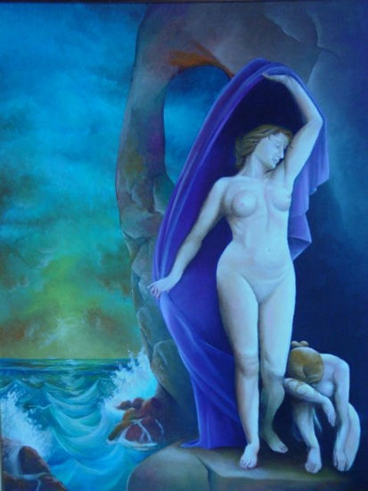 ..Al despertar de la naturaleza Oil Canvas Figure Painting