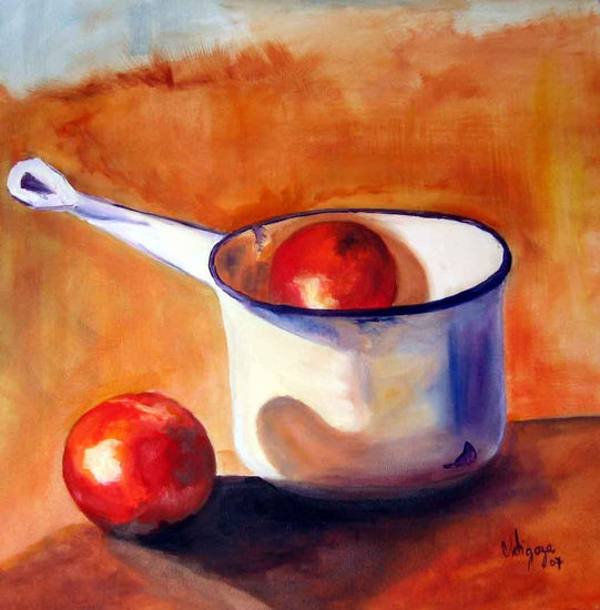 Olla con tomates Oil Canvas Still Life Paintings