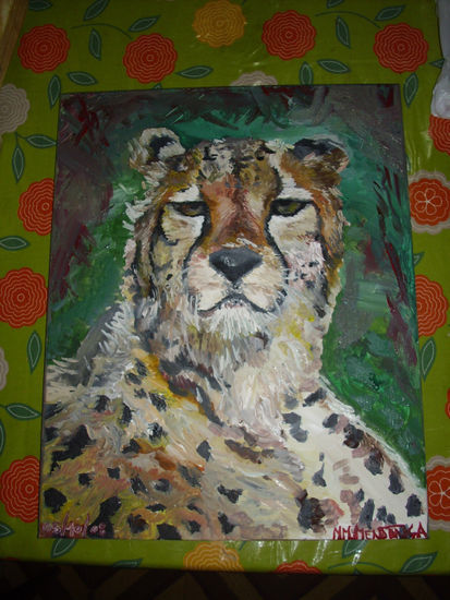 guepardo Acrylic Canvas Animals