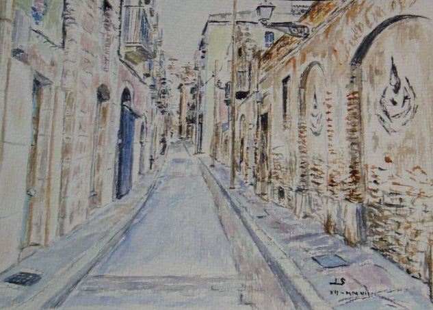 calle de enmediona Watercolour Paper Landscaping