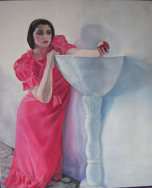 blancanieves despues de morder la manzana