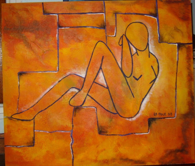 COMPLEMENTARIAS II Acrylic Panel Nude Paintings