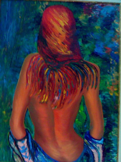 Espalda Oil Canvas Figure Painting