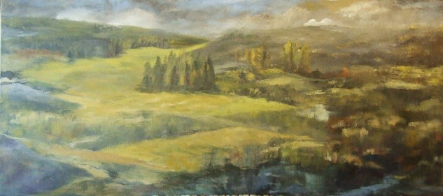 Valle del Tajuña Oil Canvas Landscaping