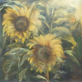 Girasoles Oil Canvas Floral Painting