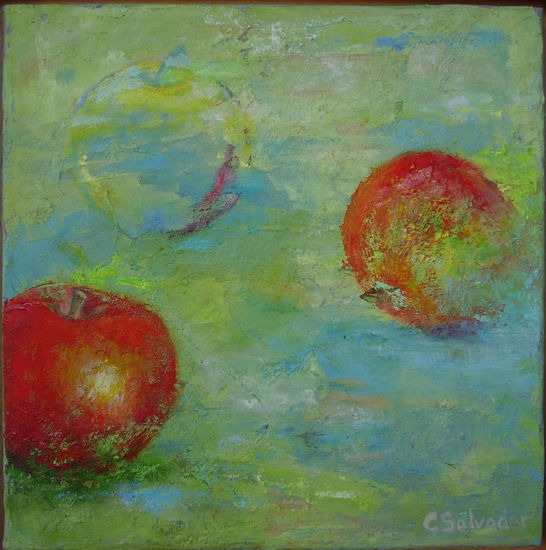 Manzana en progresión Óleo Lienzo Paisaje