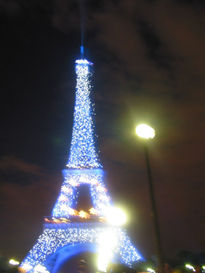 Torre eiffel  azul...