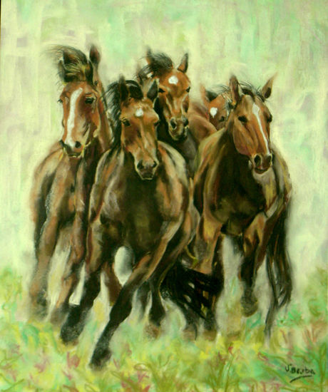 caballos Pastel Others Animals