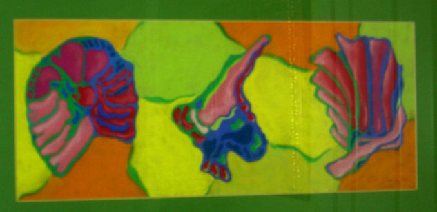 caracolas 2 Pastel Paper Still Life Paintings