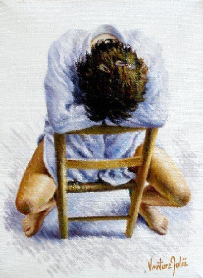 Modelo - 7 Oil Canvas Figure Painting