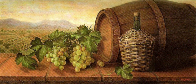 ALEGORIA DEL VINO Oil Canvas Still Life Paintings