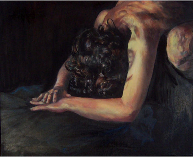 Encerrada por el silencio Oil Canvas Nude Paintings