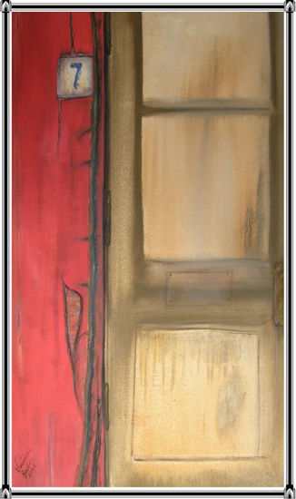 PUERTA AL PASADO    18 Oil Textile Figure Painting