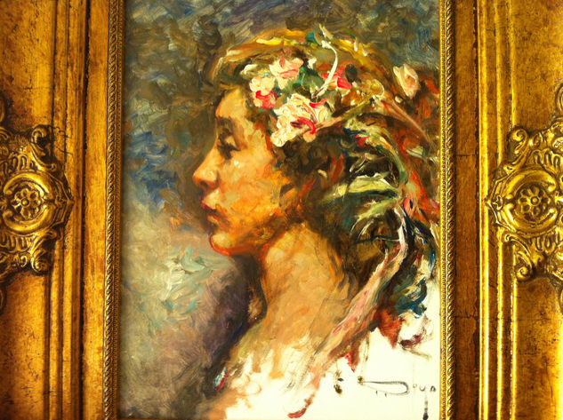 jose royo Óleo Tabla Retrato