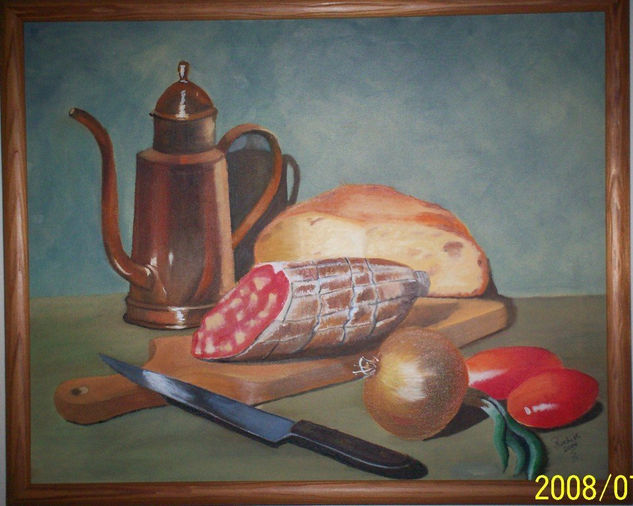 la buena mesa 1 Oil Canvas Still Life Paintings