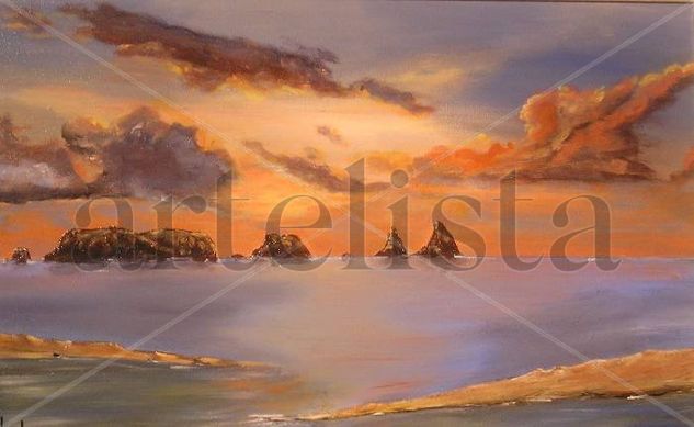 Islas Medas Acrylic Canvas Landscaping