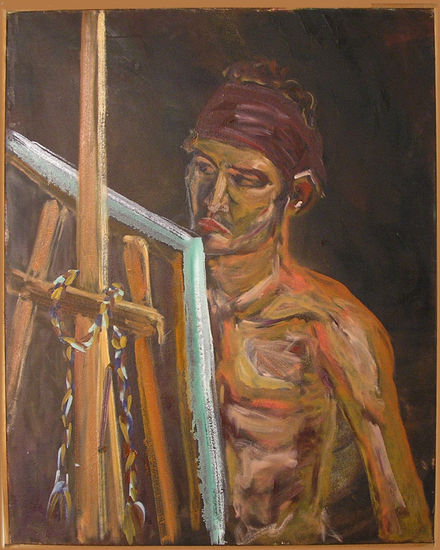 Pablo pintor Óleo Lienzo Retrato