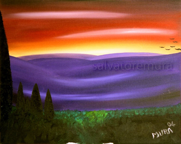 Esuli pensieri Oil Canvas Landscaping