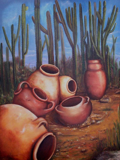 en calor Oil Canvas