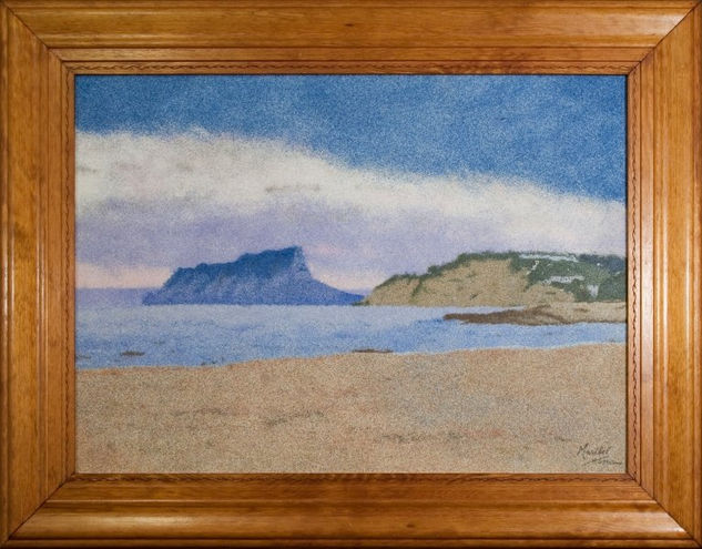 En el mar  (Peñon de Ifach) Others Panel Marine Painting