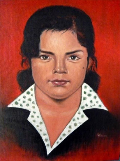 retrato de mujer Oil Canvas Portrait