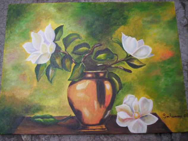 Jarrón con flores Oil Canvas Still Life Paintings