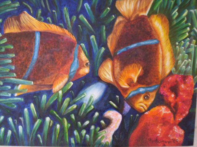 Peces Oil Panel Animals