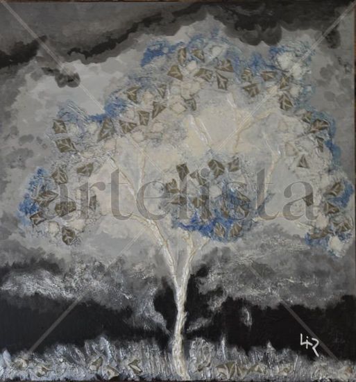 árbol en plata Tabla Paisaje