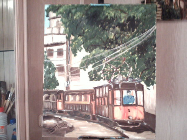 Tren de Soller-Mallorca Oil Canvas Landscaping