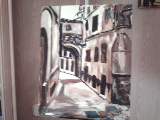 Calle de Palma-Mallorca Oil Canvas Landscaping