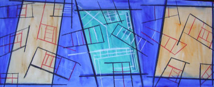 Paisaje urbano en azul