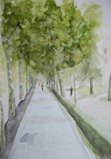 Paseo del Prado Watercolour Paper Landscaping