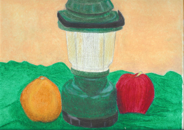 China - Linterna - Manzana