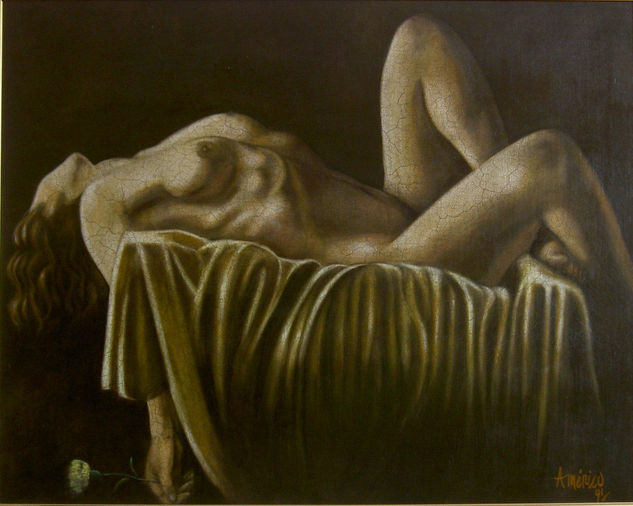 VENUS DORMIDA Óleo Lienzo Desnudos