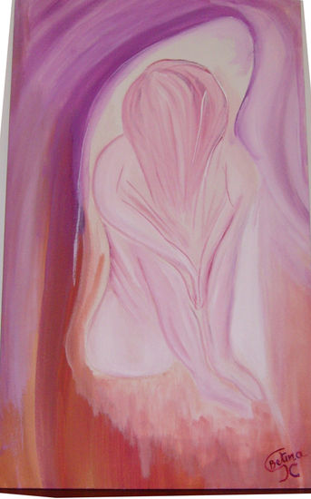 Introspección. Acrylic Canvas Nude Paintings