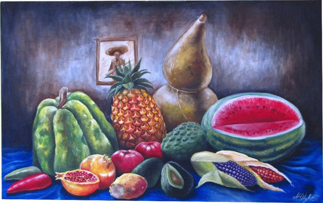 Frutas Mexicanas Oil Canvas Still Life Paintings