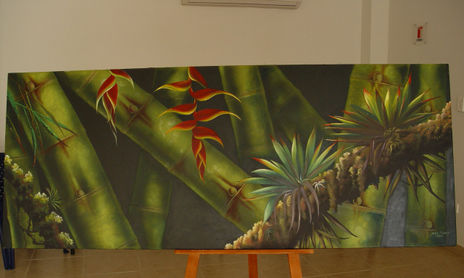 Guaduas y Heliconias
