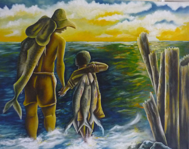 Pescadores Oil Canvas Landscaping