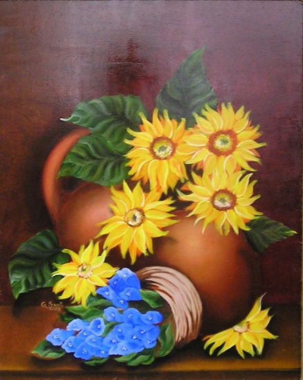 GIRASOLES Oil Panel