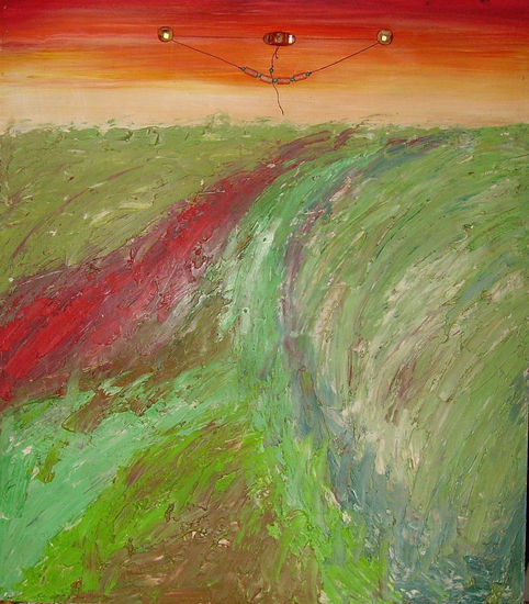 Paz en movimiento Media Mixta Lienzo Paisaje