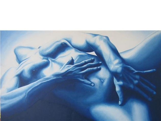 "Extasis" Óleo Lienzo Desnudos