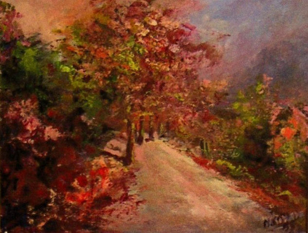 Comienzo de Otoño Oil Canvas Landscaping