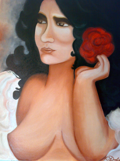 GITANA Óleo Lienzo Retrato